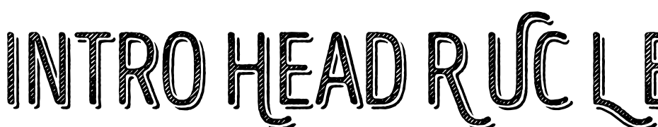 Intro Head R UC L Base Shade Font Download Free